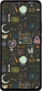 Силиконовый чехол Колдовской принт для Xiaomi Poco M7 Pro 5G - 6425u-3942 изображение 