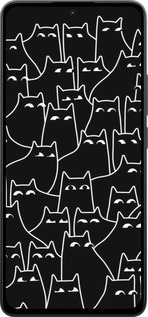 Силиконовый чехол С изображением кошек для Xiaomi Poco M7 Pro 5G - 6470u-3942 изображение 