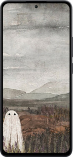 Силіконовий чехол Самотій привид на фоні гір для Xiaomi Poco M7 Pro 5G - 6486u-3942 изображение 