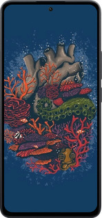 Силиконовый чехол Сердце моря для Xiaomi Poco M7 Pro 5G - 6506u-3942 изображение 