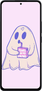 Силиконовый чехол Милый призрак для Xiaomi Poco M7 Pro 5G - 6507u-3942 изображение 