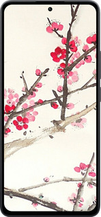 Силиконовый чехол Принт с изображением цветения сакуры для Xiaomi Poco M7 Pro 5G - 6545u-3942 изображение 