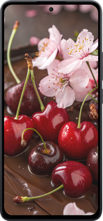 Силіконовий чехол Вишня у шоколаді для Xiaomi Poco M7 Pro 5G - 6698u-3942 изображение 