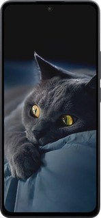 Силиконовый чехол Дымчатый кот для Xiaomi Poco M7 Pro 5G - 825u-3942 изображение 