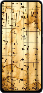 Силиконовый чехол Ноты для Xiaomi Poco M7 Pro 5G - 905u-3942 изображение 