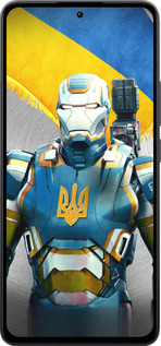 Силиконовый чехол Украинский киборг для Xiaomi Poco M7 Pro 5G - 980u-3942 изображение 