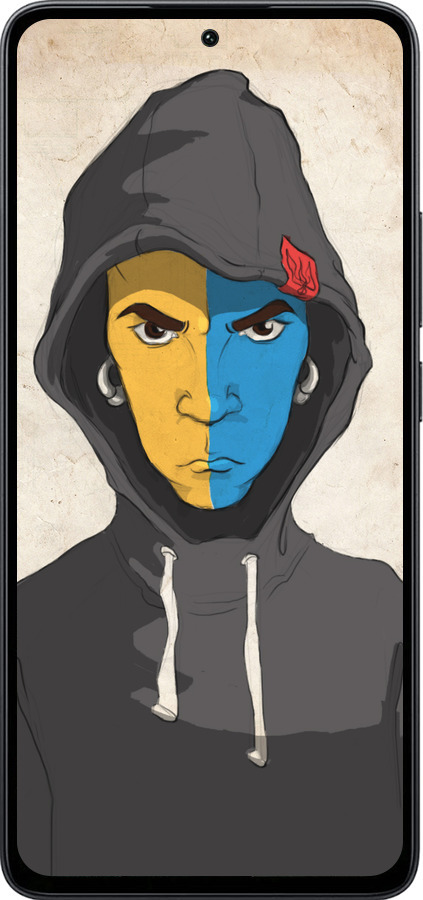 Силиконовый чехол Злой подросток для Xiaomi Poco M7 Pro 5G - 1053u-3942 изображение 