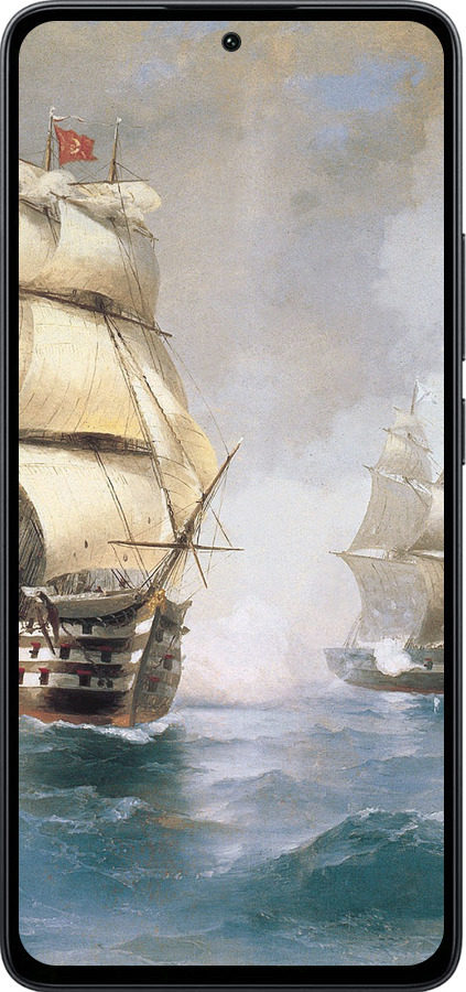 Силіконовий чехол Айвазовський. Кораблі для Xiaomi Poco M7 Pro 5G - 160u-3942 изображение 