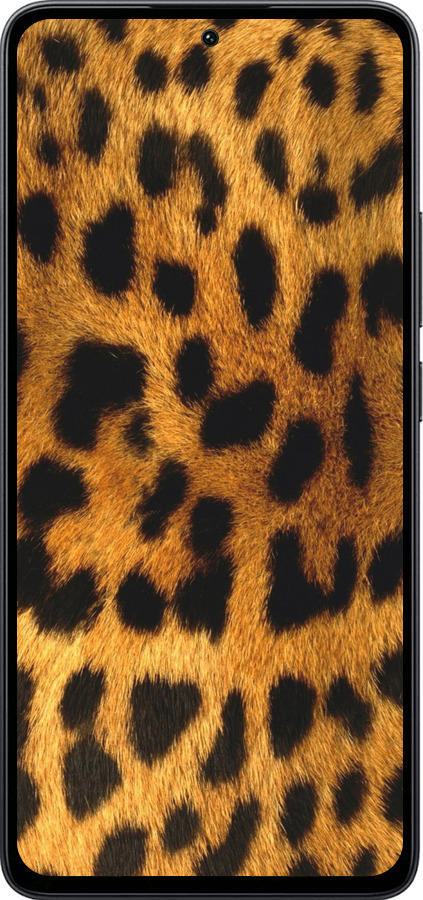 Силиконовый чехол Шкура леопарда для Xiaomi Poco M7 Pro 5G - 238u-3942 изображение 