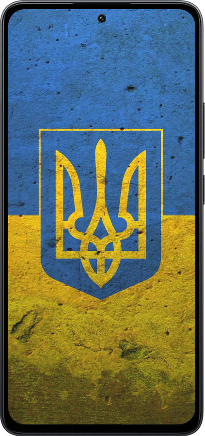 Силиконовый чехол Флаг и герб Украины 2 для Xiaomi Poco M7 Pro 5G - 378u-3942 изображение 