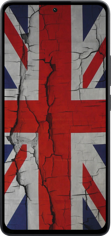 Силіконовий чехол Прапор Великобританії 2 для Xiaomi Poco M7 Pro 5G - 387u-3942 изображение 