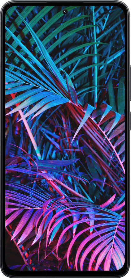 Силиконовый чехол Папоротник под ультрафиолетом для Xiaomi Poco M7 Pro 5G - 4069u-3942 изображение 