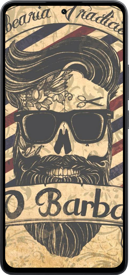 Силиконовый чехол Barber Shop для Xiaomi Poco M7 Pro 5G - 4097u-3942 изображение 