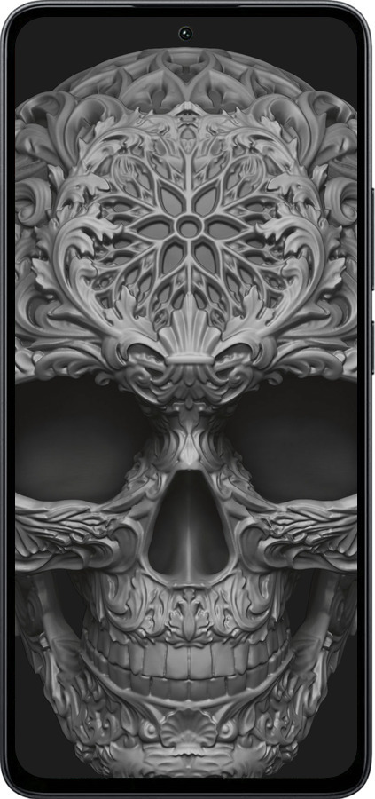 Силиконовый чехол skull-ornament для Xiaomi Poco M7 Pro 5G - 4101u-3942 изображение 