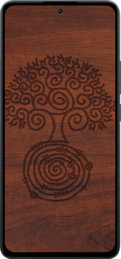 Силиконовый чехол Узор дерева для Xiaomi Poco M7 Pro 5G - 4119u-3942 изображение 