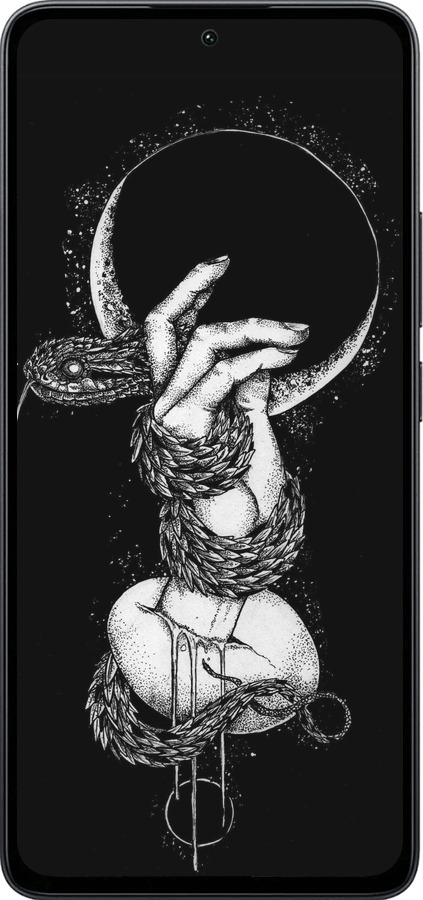 Силиконовый чехол Змея в руке для Xiaomi Poco M7 Pro 5G - 4149u-3942 изображение 