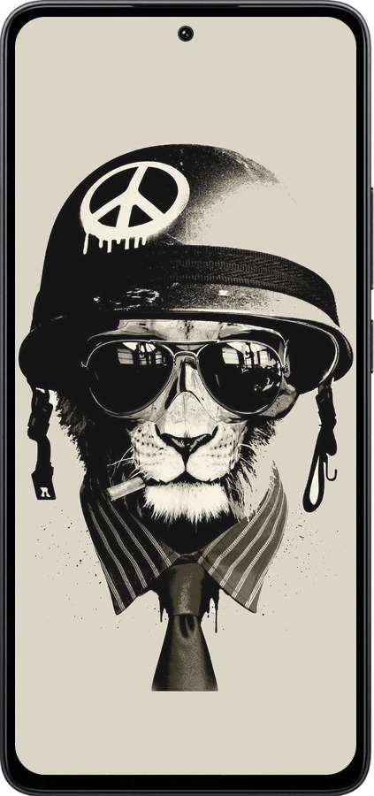 Силиконовый чехол tattoo soldier для Xiaomi Poco M7 Pro 5G - 4165u-3942 изображение 