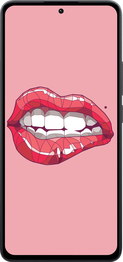 Силиконовый чехол Sexy lips для Xiaomi Poco M7 Pro 5G - 4174u-3942 изображение 