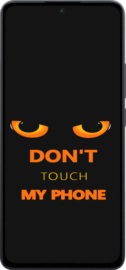 Силиконовый чехол Don't touch the phone для Xiaomi Poco M7 Pro 5G - 4261u-3942 изображение 