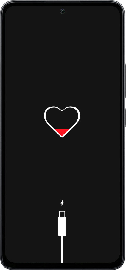 Силіконовий чехол Підзарядка серця для Xiaomi Poco M7 Pro 5G - 4274u-3942 изображение 