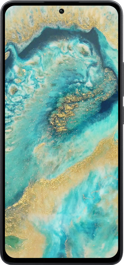 Силіконовий чехол Green marble для Xiaomi Poco M7 Pro 5G - 4365u-3942 изображение 