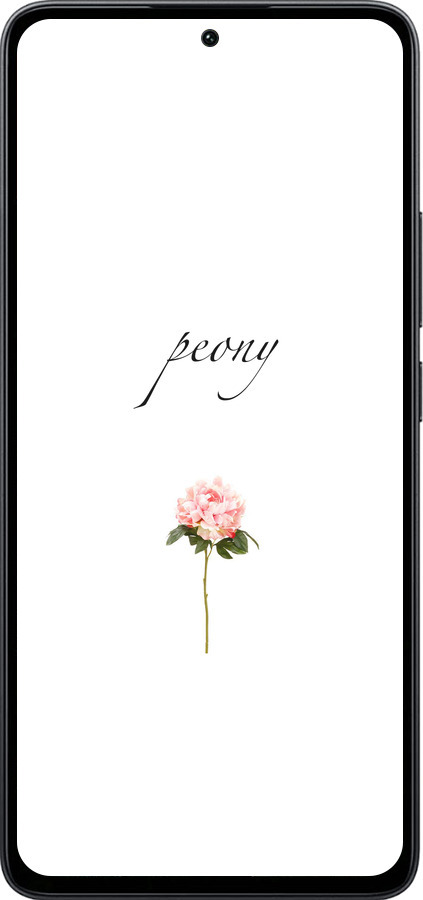 Силиконовый чехол Пион для Xiaomi Poco M7 Pro 5G - 4366u-3942 изображение 