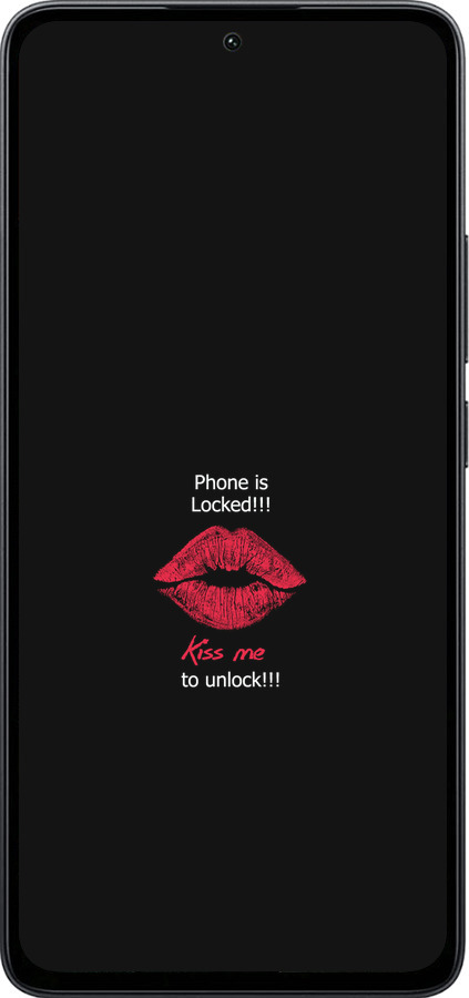 Силіконовий чехол Розблокуй-поцілуй для Xiaomi Poco M7 Pro 5G - 4372u-3942 изображение 