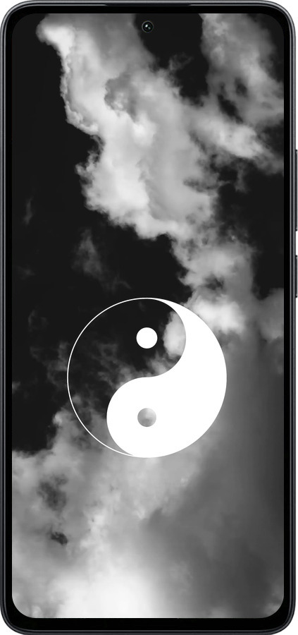 Силиконовый чехол Инь и Янь для Xiaomi Poco M7 Pro 5G - 4389u-3942 изображение 