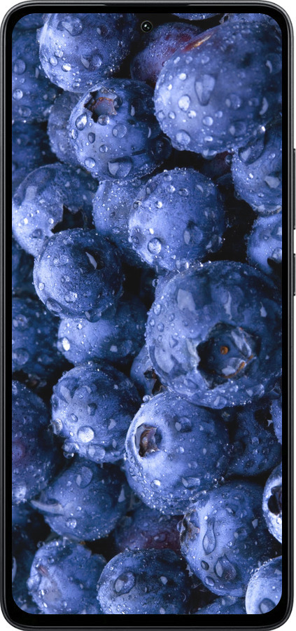 Силиконовый чехол Голубика для Xiaomi Poco M7 Pro 5G - 4459u-3942 изображение 