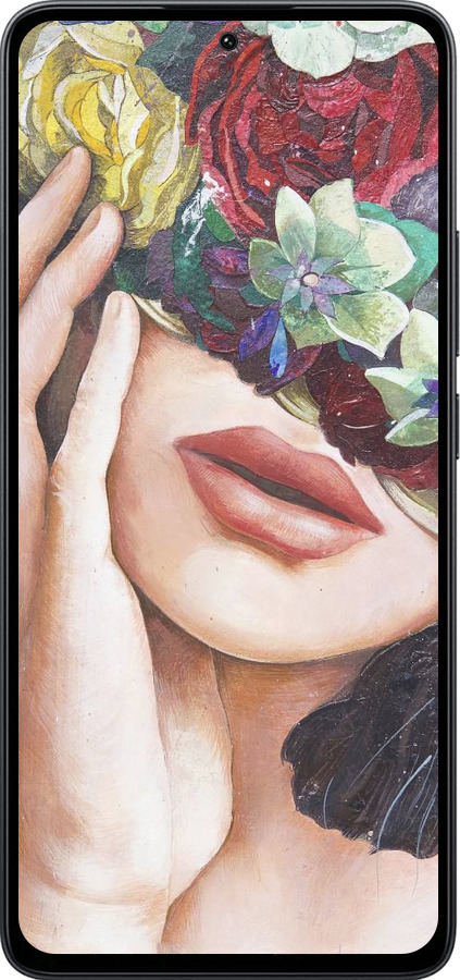 Силіконовий чехол Head Flower для Xiaomi Poco M7 Pro 5G - 4460u-3942 изображение 