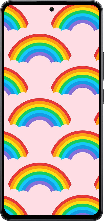 Силиконовый чехол Rainbows для Xiaomi Poco M7 Pro 5G - 4478u-3942 изображение 