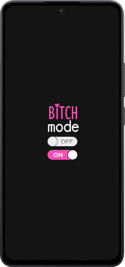 Силиконовый чехол Bitch mode для Xiaomi Poco M7 Pro 5G - 4548u-3942 изображение 