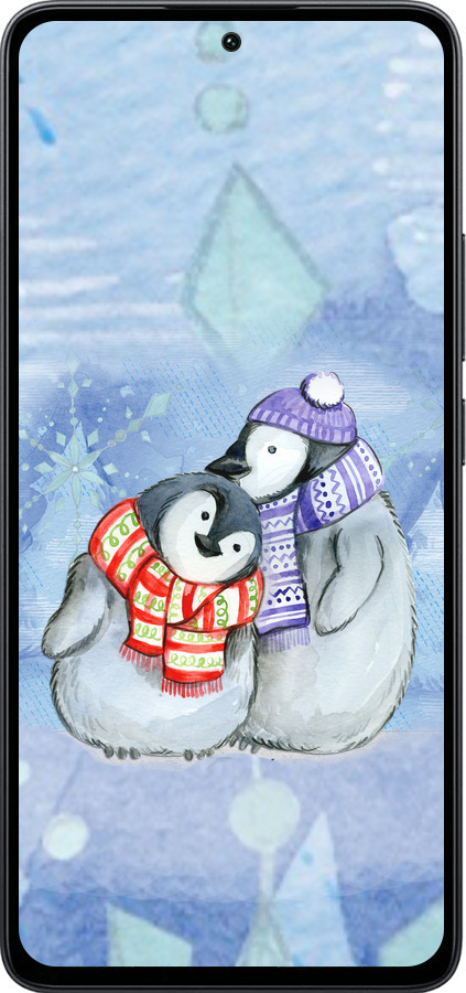 Силіконовий чехол Новорічний 5 для Xiaomi Poco M7 Pro 5G - 4618u-3942 изображение 