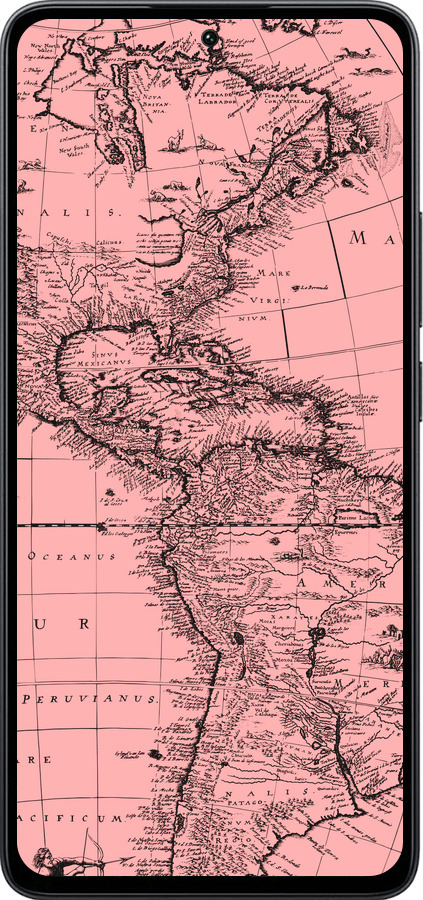 Силиконовый чехол Карта для Xiaomi Poco M7 Pro 5G - 4794u-3942 изображение 