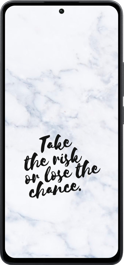 Силиконовый чехол Рискнуть или потерять шанс для Xiaomi Poco M7 Pro 5G - 4866u-3942 изображение 