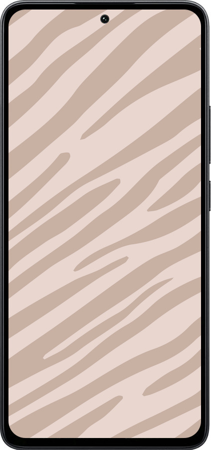 Силиконовый чехол Зебра беж для Xiaomi Poco M7 Pro 5G - 4875u-3942 изображение 