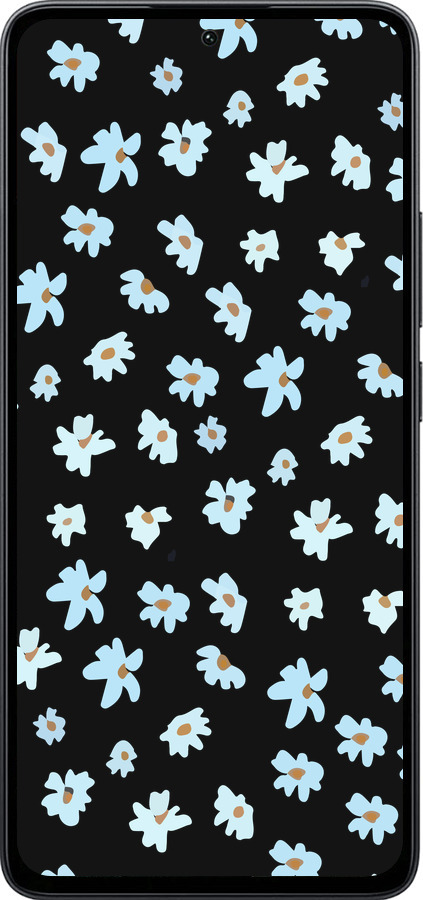 Силиконовый чехол Цветочный для Xiaomi Poco M7 Pro 5G - 4900u-3942 изображение 