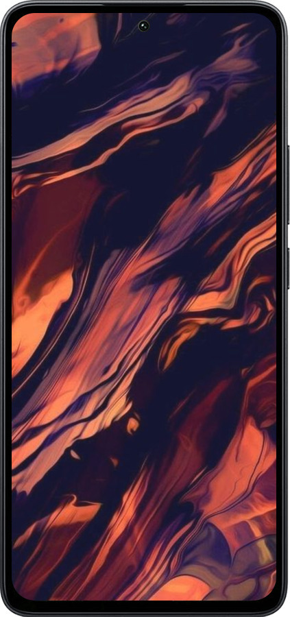 Силиконовый чехол Черно-оранжевая абстракция для Xiaomi Poco M7 Pro 5G - 5340u-3942 изображение 