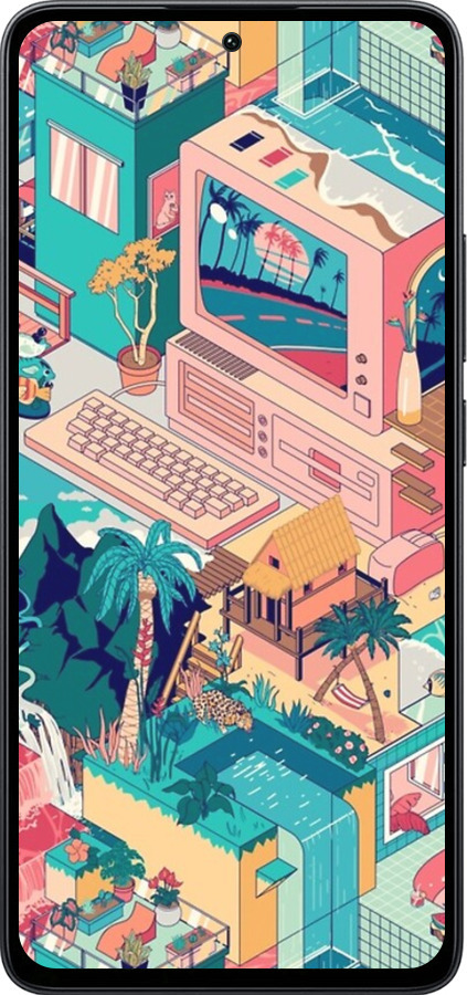 Силиконовый чехол № 5393 для Xiaomi Poco M7 Pro 5G - 5393u-3942 изображение 