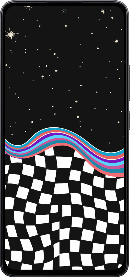 Силиконовый чехол Абстрактный космос для Xiaomi Poco M7 Pro 5G - 5512u-3942 изображение 