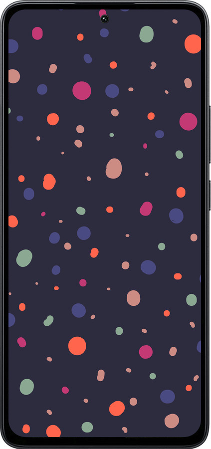 Силиконовый чехол Горошек v2 для Xiaomi Poco M7 Pro 5G - 5599u-3942 изображение 