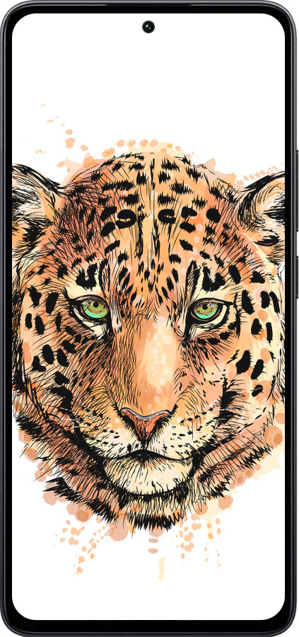 Силиконовый чехол Леопард v2 для Xiaomi Poco M7 Pro 5G - 5606u-3942 изображение 