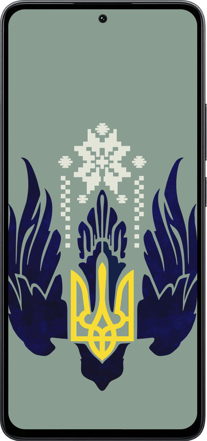 Силіконовий чехол Тризуб із крилами для Xiaomi Poco M7 Pro 5G - 5640u-3942 изображение 