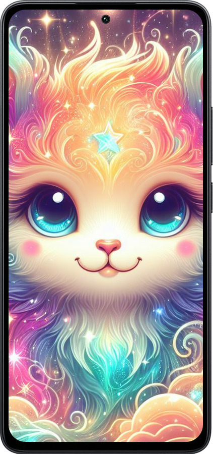 Силиконовый чехол Сказочный котенок для Xiaomi Poco M7 Pro 5G - 5813u-3942 изображение 