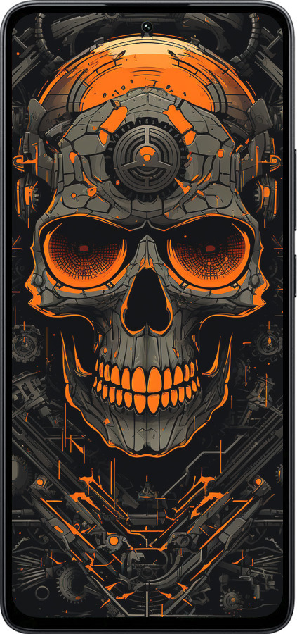 Силіконовий чехол Череп для Xiaomi Poco M7 Pro 5G - 5952u-3942 изображение 