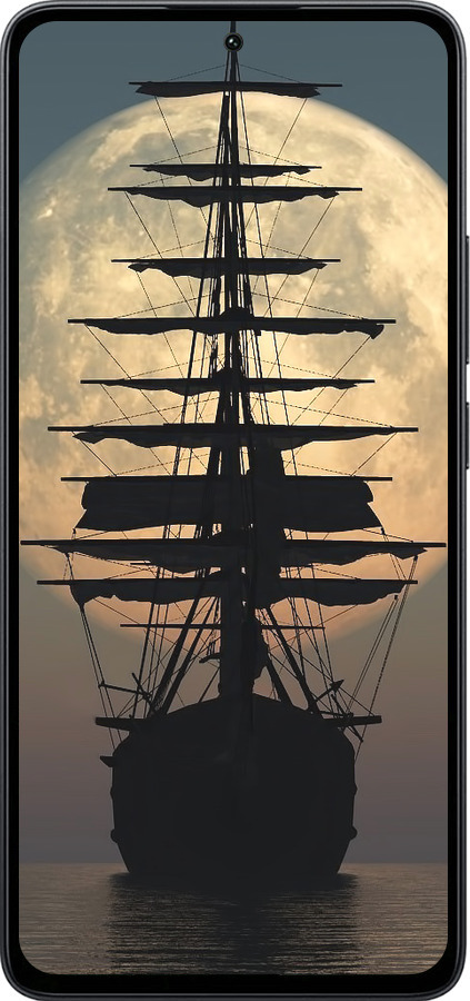 Силиконовый чехол Корабль для Xiaomi Poco M7 Pro 5G - 5998u-3942 изображение 