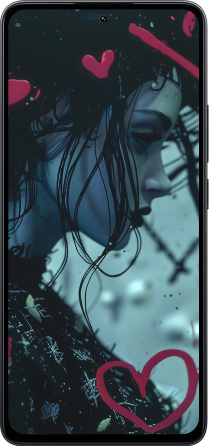 Силиконовый чехол XO Love v2 для Xiaomi Poco M7 Pro 5G - 6057u-3942 изображение 