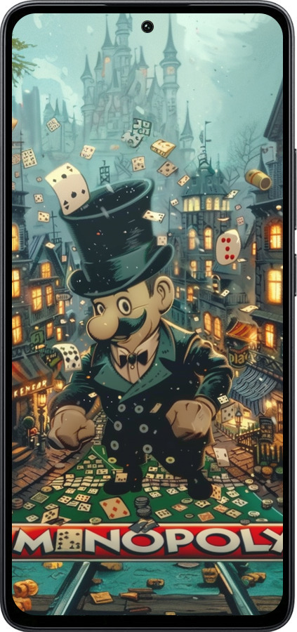 Силиконовый чехол Сказочный Monopoly для Xiaomi Poco M7 Pro 5G - 6086u-3942 изображение 