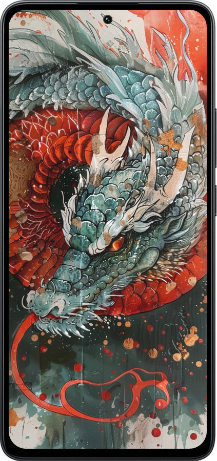 Силиконовый чехол Стихия огня для Xiaomi Poco M7 Pro 5G - 6101u-3942 изображение 