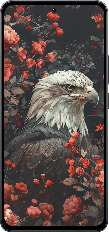 Силіконовий чехол Квітковий вартовий для Xiaomi Poco M7 Pro 5G - 6102u-3942 изображение 